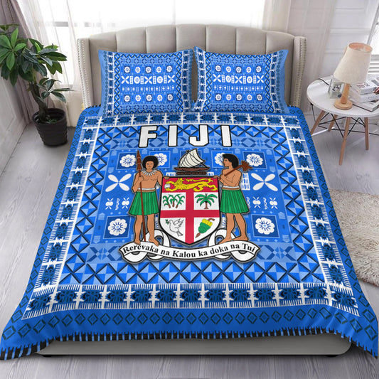 Fiji Bedding Set Pattern Fijian Tapa Pattern Original