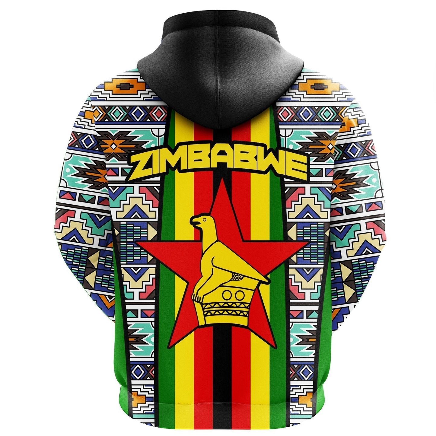 AfricanHoodie Zimbabwe Ndebele Pullover