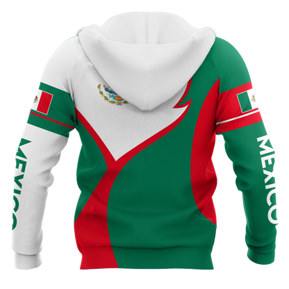 Mexico Green And Red Style Personalized Hoodie