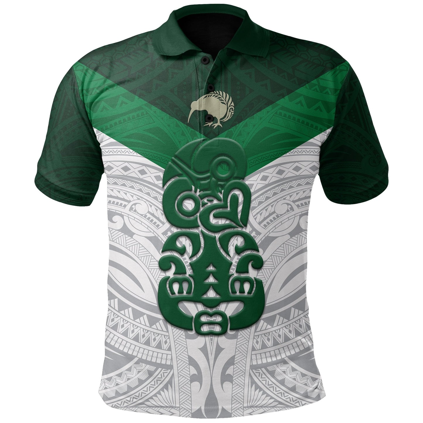 New Zealand Aotearoa Rugby Polo Shirt Maori Kiwi