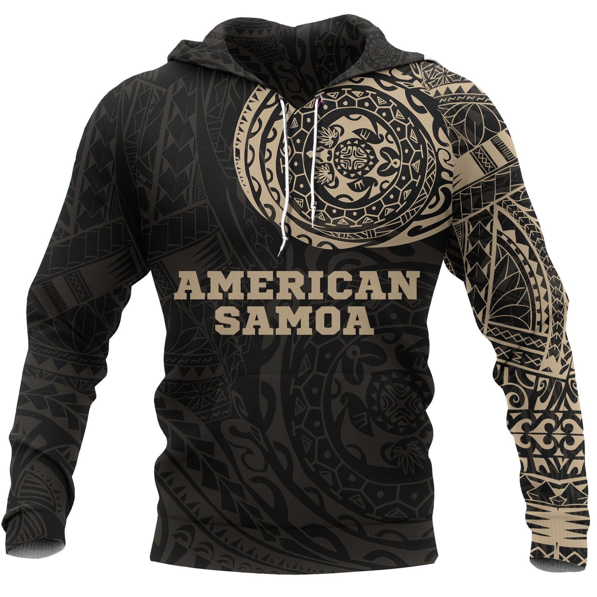 American Samoa Hoodie American Samoa Polynesian Tattoo Style