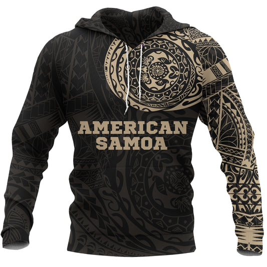 American Samoa Hoodie American Samoa Polynesian Tattoo Style