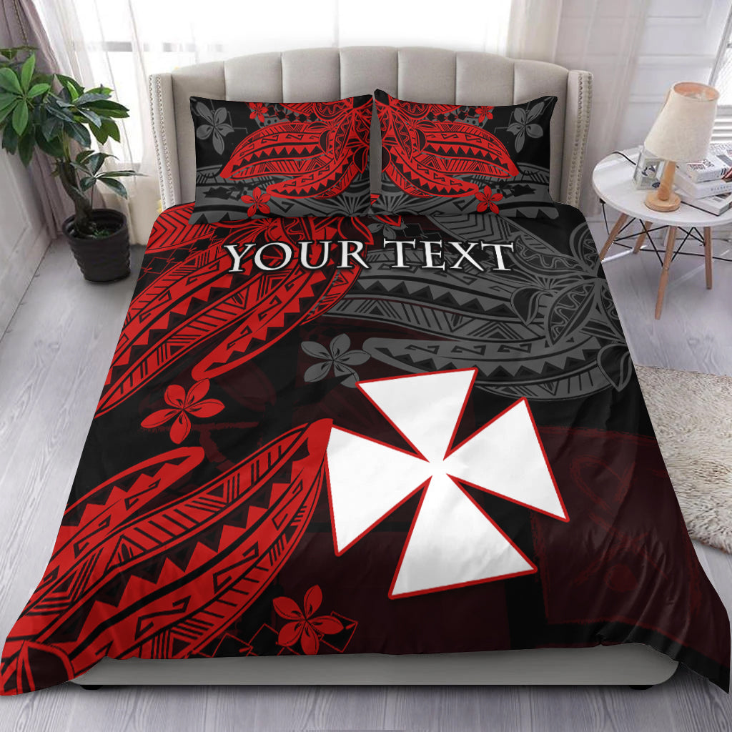 (Custom Personalised) Wallis and Futuna Bedding Set Enjoy Polynesian Flowers