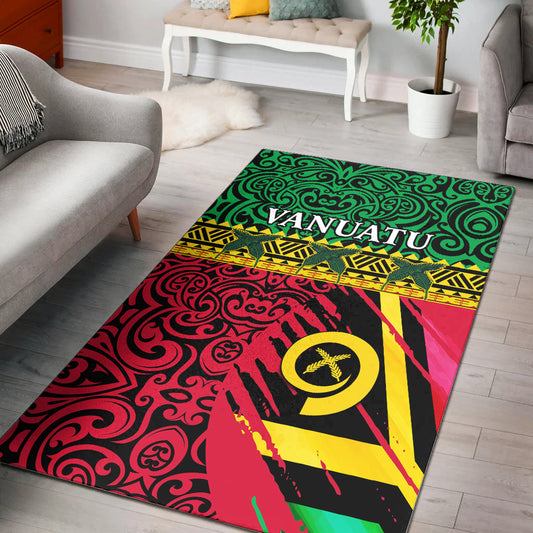Vanuatu Dreamy Area Rug Flag and Pattern