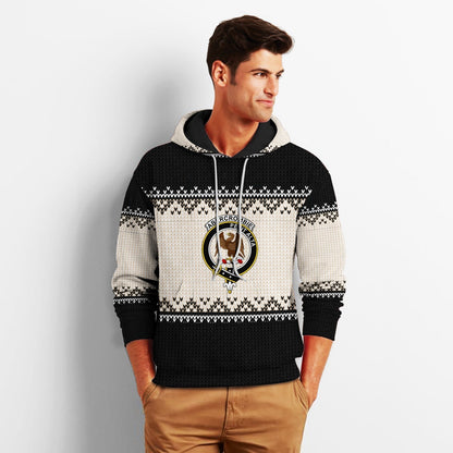 Printivon Tartan Vibe Abercrombie Christmas Tartan Knitted Hoodie