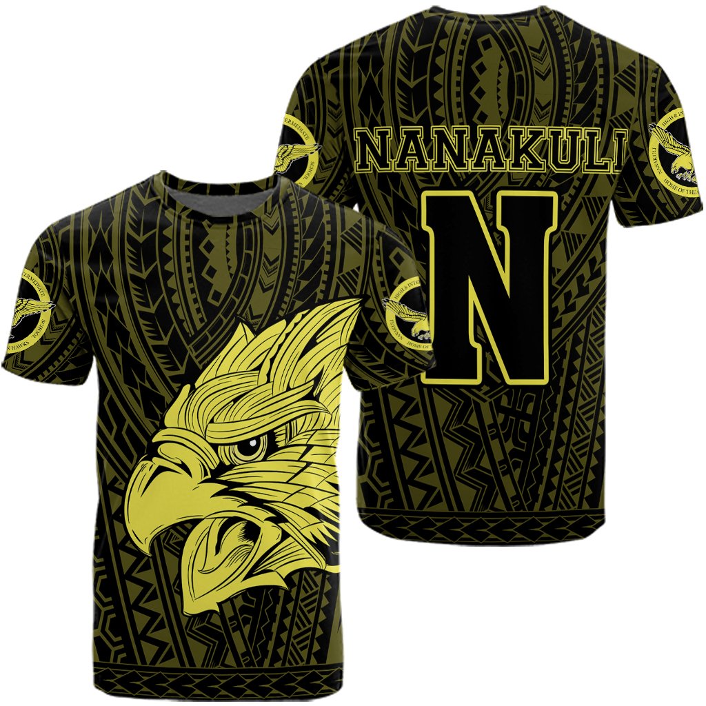 Hawaii Nanakuli High School Hawk Polynesian T Shirt AH