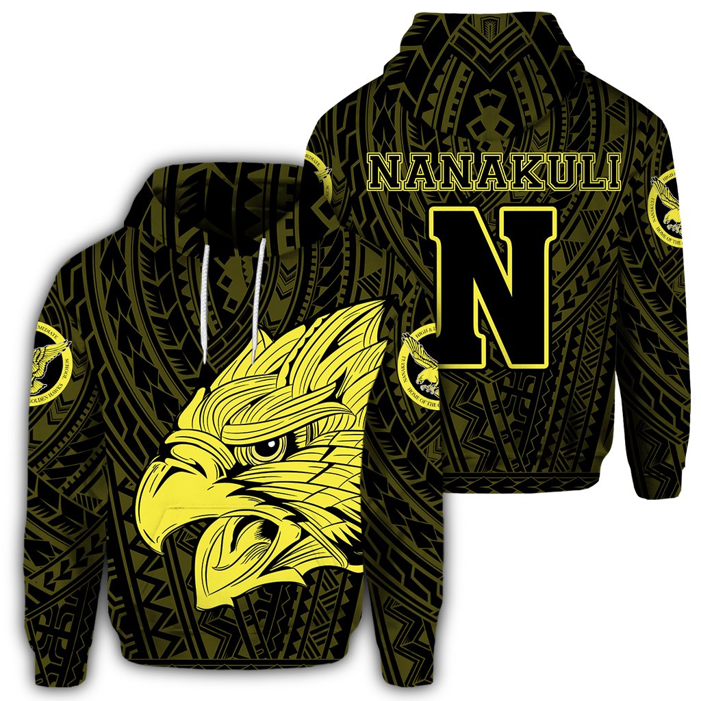 Hawaii Hoodie Nanakuli High School Hawk Polynesian Hoodie AH