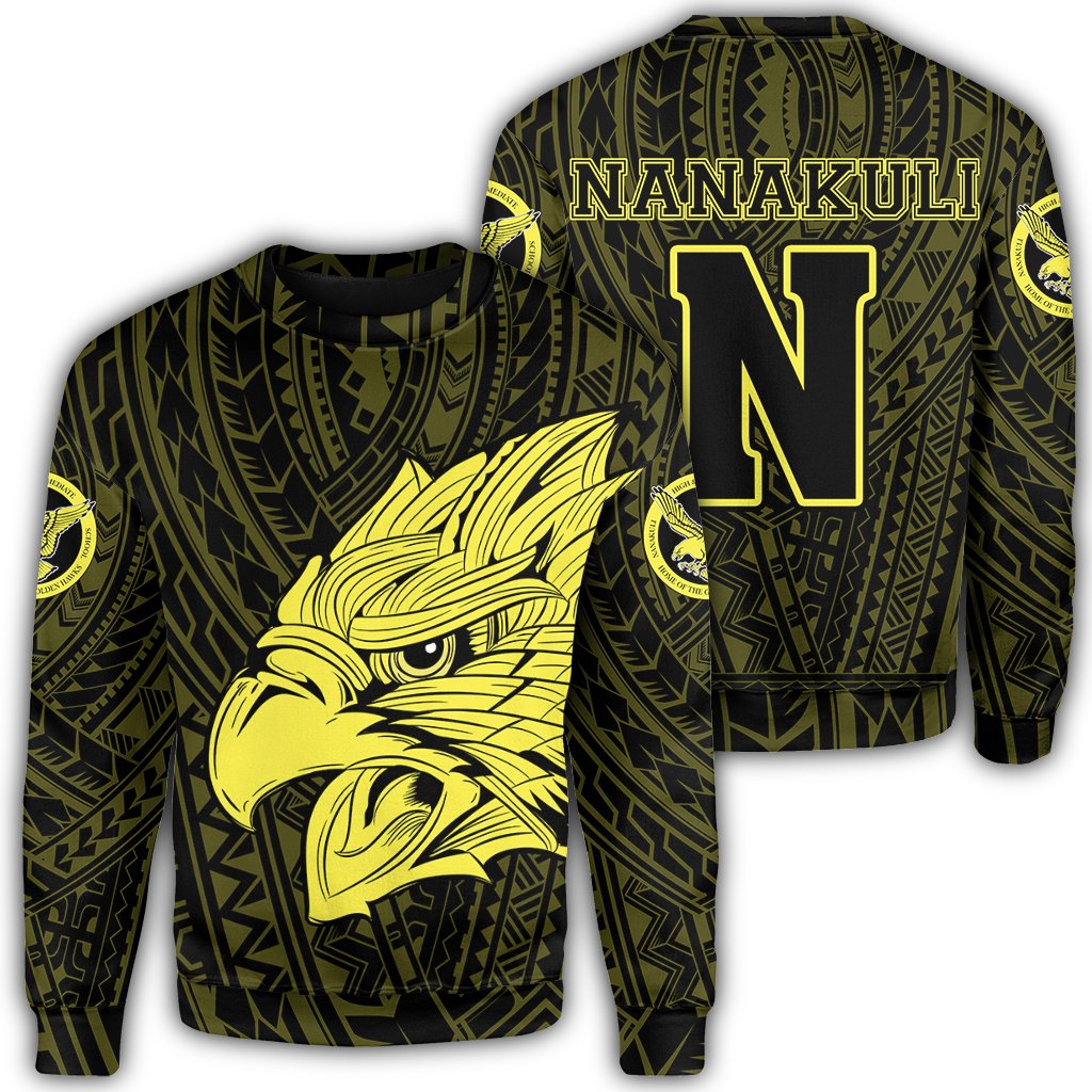 Hawaii Nanakuli High School Hawk Polynesian Sweat Shirt AH