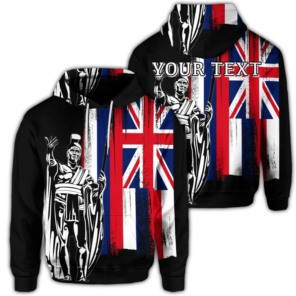 Personalised Hawaiian Hawaii King Flag Hoodie AH