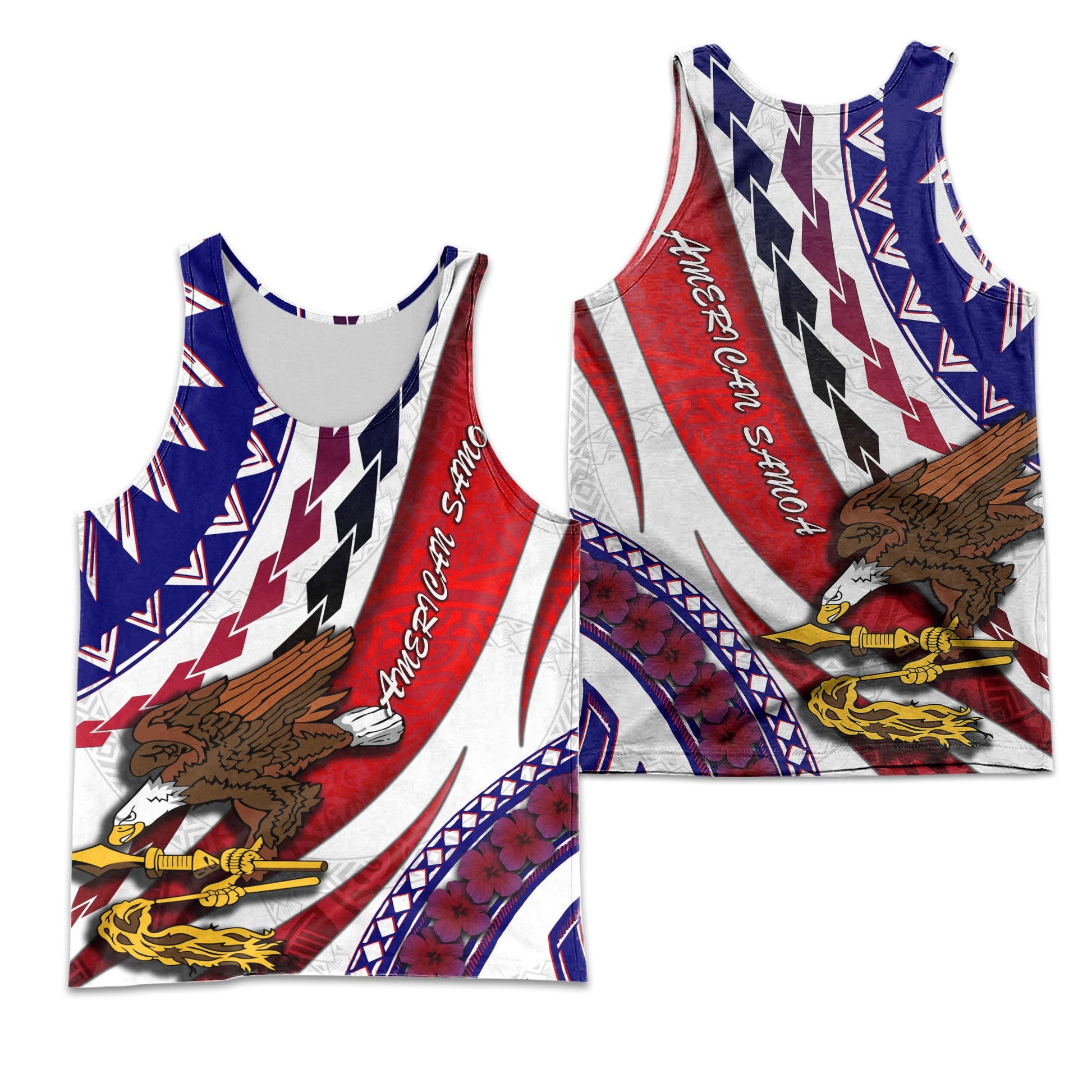 American Samoa Men Tank Top Artsy Style