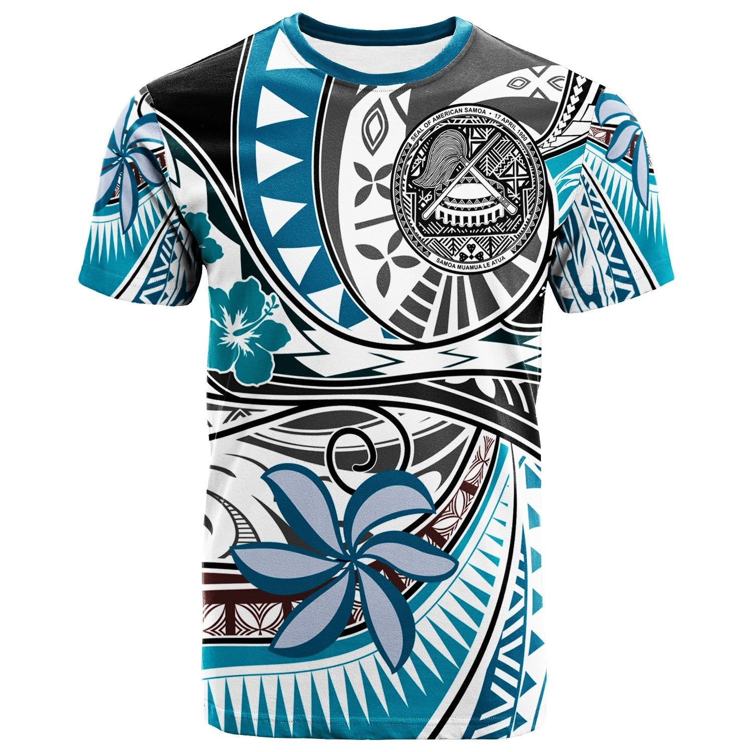 American Samoa Polynesian T - Shirt - Flower And Flow