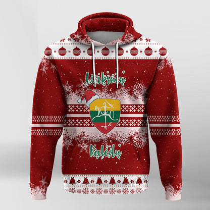 Kios Angel Lithuania Folk Style Christmas Hoodie
