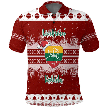 Christmas Lithuania Polo Shirt Folk Style