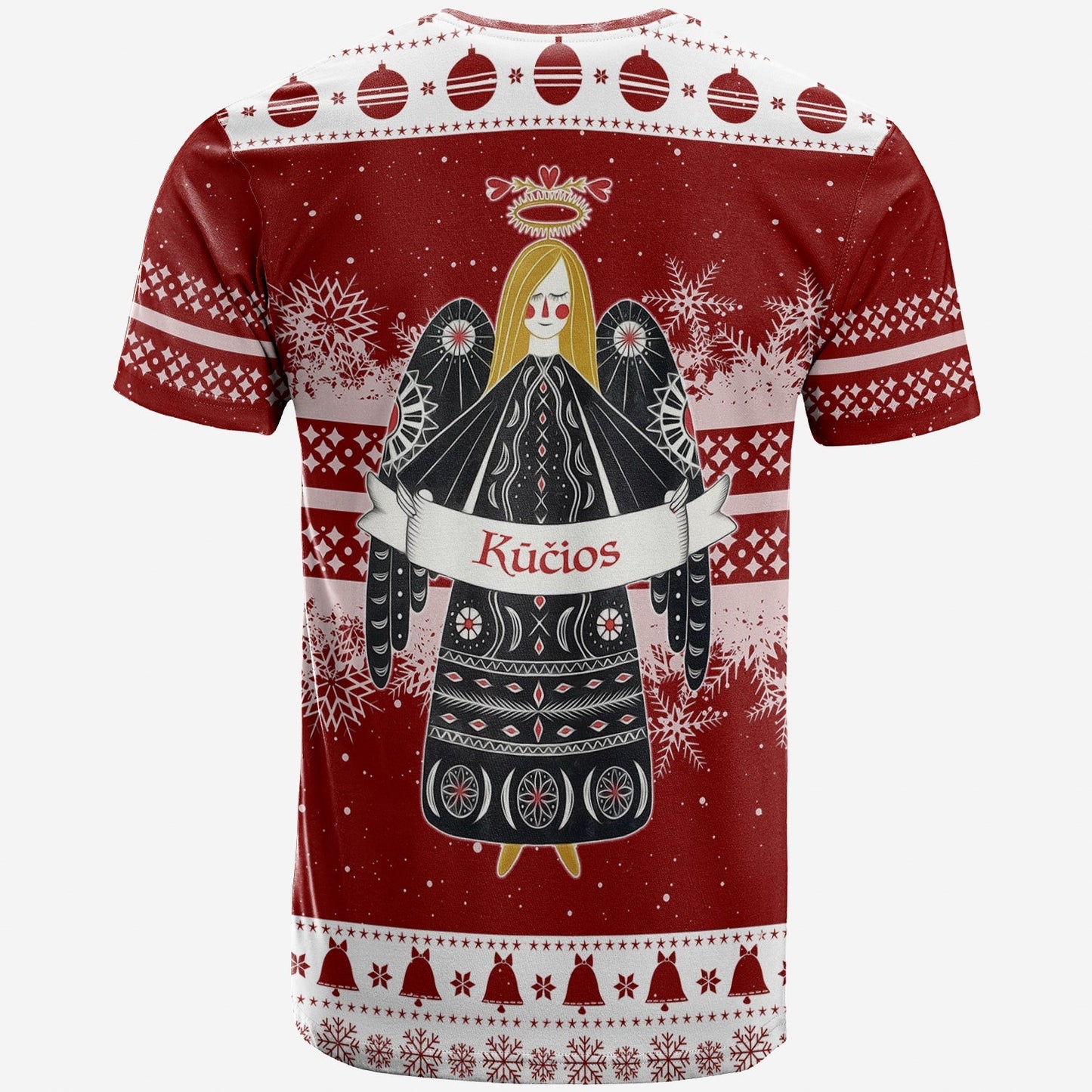 Kios Angel Lithuania Folk Style Christmas T Shirt