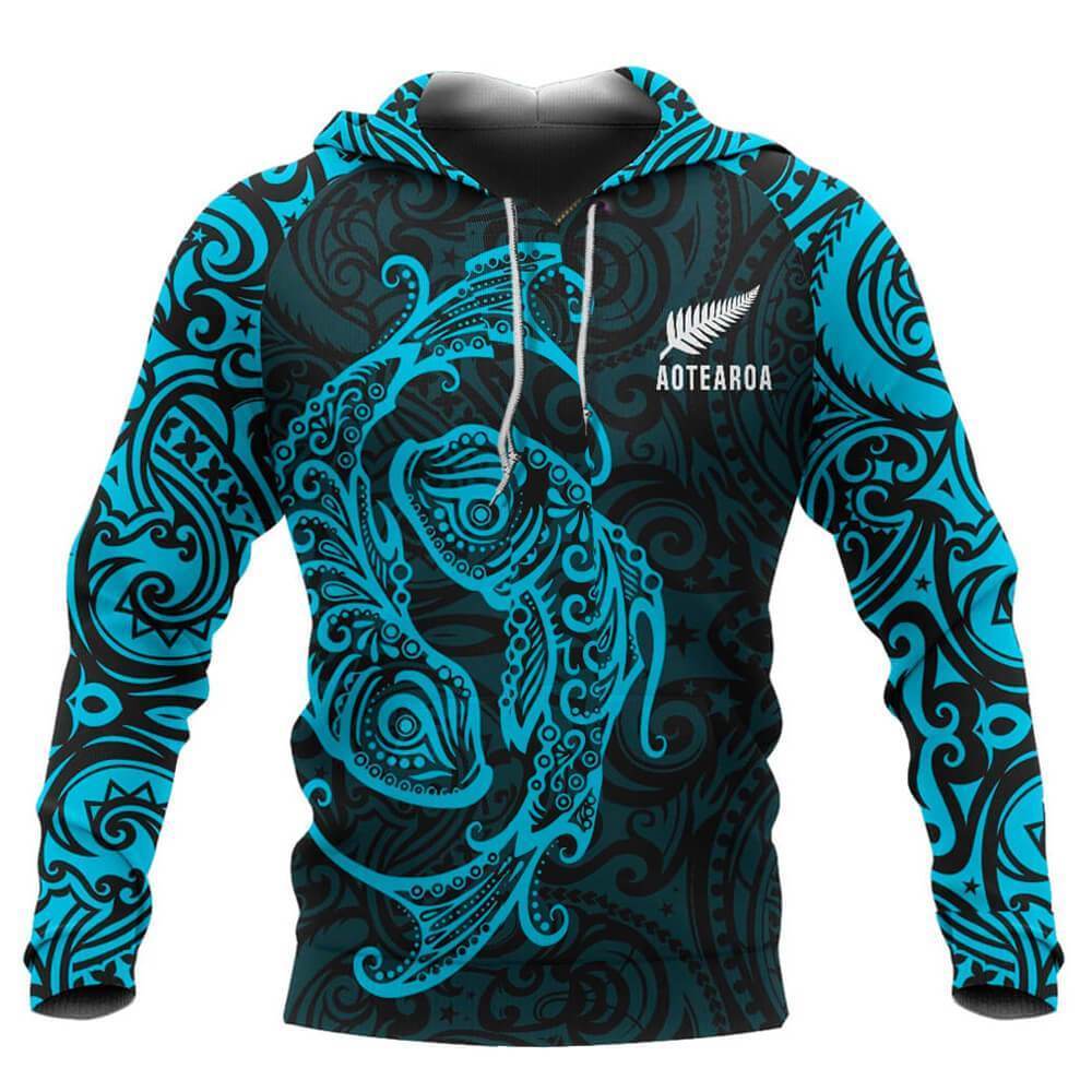 Aotearoa Hoodie Maori Pisces