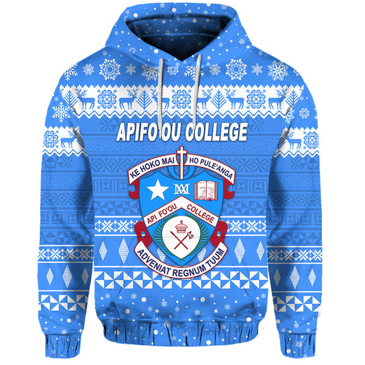 ( Personalised) Apifo'ou College Christmas Hoodie Simple Style