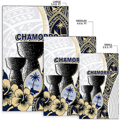 Guam Chamorro Area Rug White Style