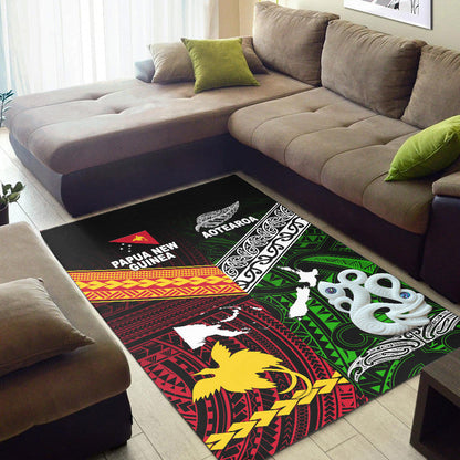 New Zealand And Papua New Guinea Area Rug Together Green