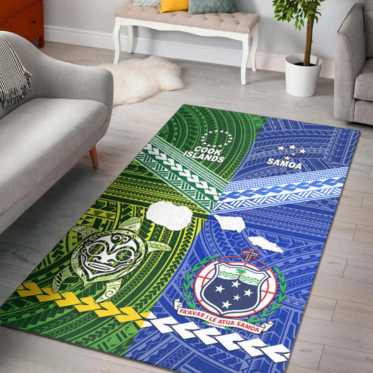 Samoa And Cook Islands Area Rug Together