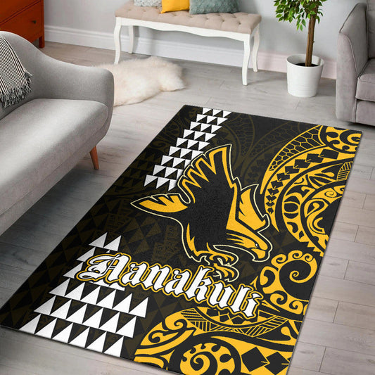 Hawaii Nanakuli High School Area Rug Tribal Kakau