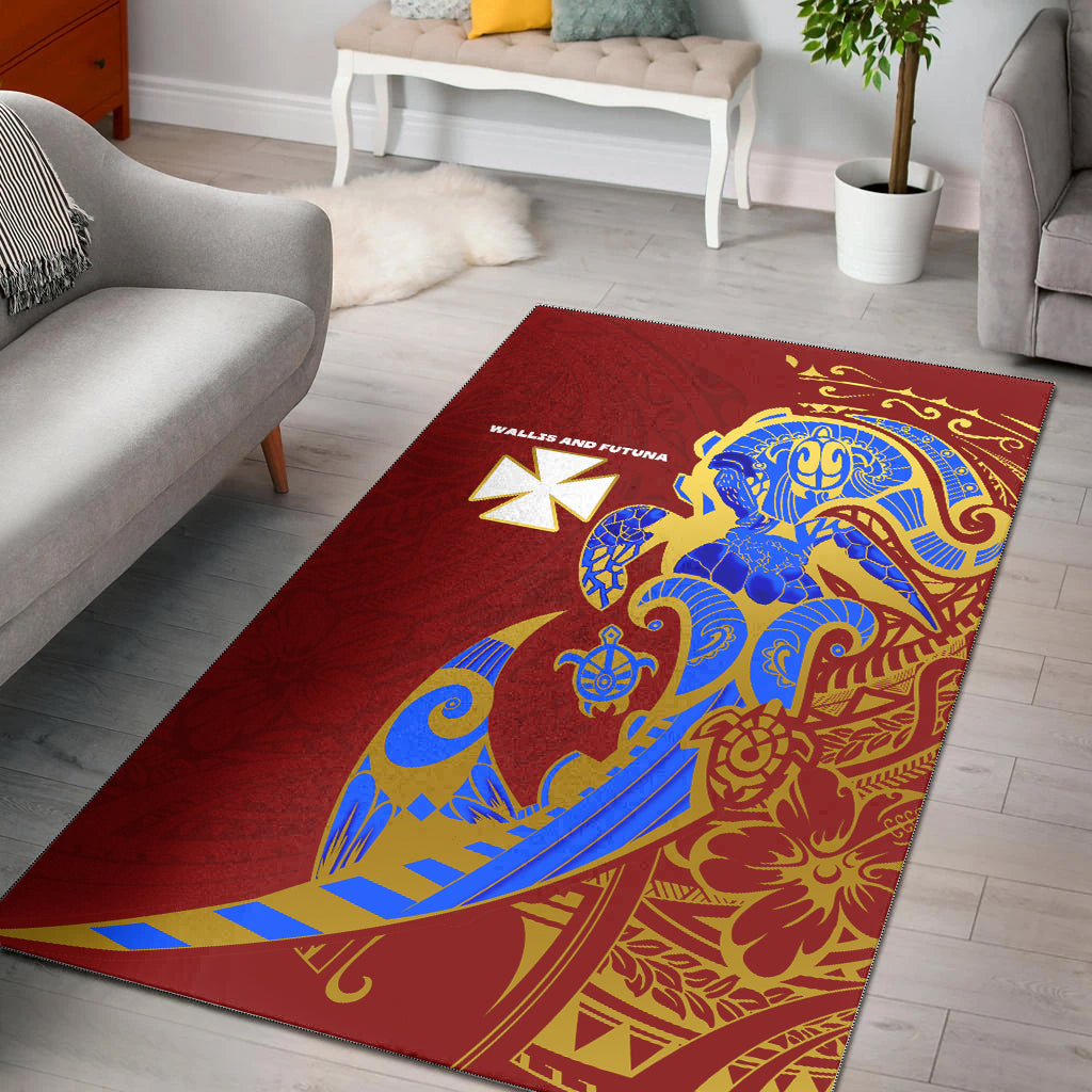 Wallis and Futuna Area Rug Polynesian Royal Style