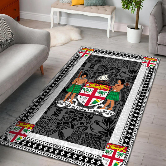 Fiji Area Rug White Style No.1