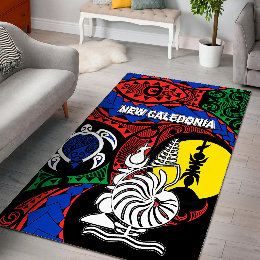 New Caledonia Area Rug Color Flag