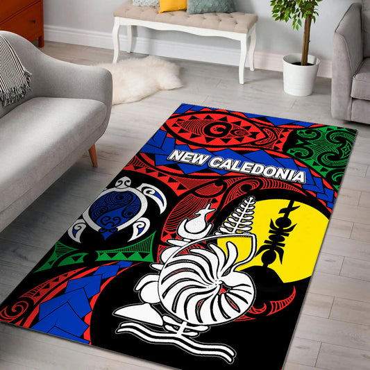 New Caledonia Area Rug Color Flag