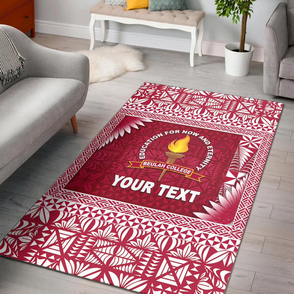 (Custom Personalised) Tonga Beulah College Area Rugs Simplified Version