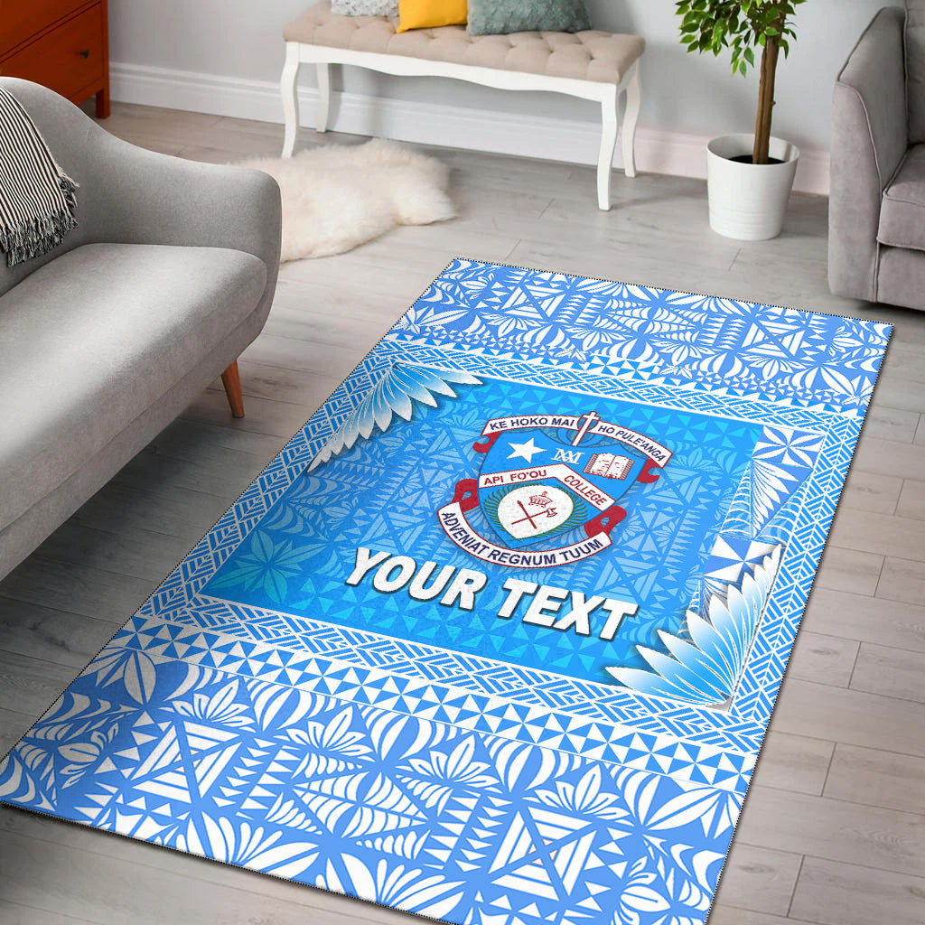 (Custom Personalised) Tonga Apifo'ou College Area Rugs Simplified Version