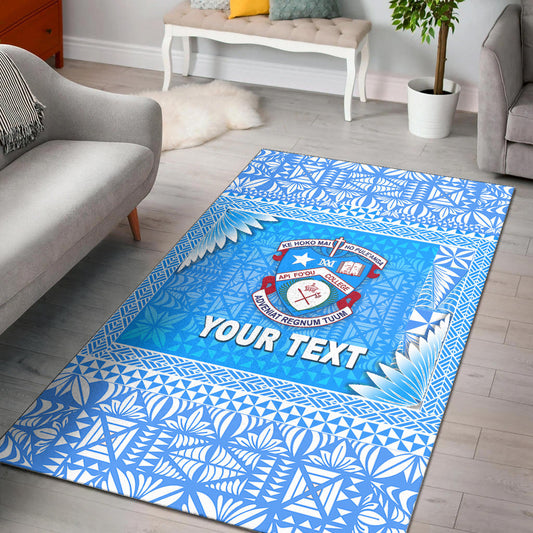 (Custom Personalised) Tonga Apifo'ou College Area Rugs Simplified Version