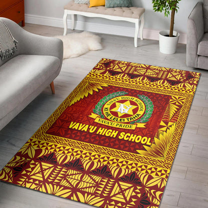 Tonga Vava'u High School Area Rugs Simplified Version Maroon