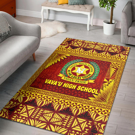 Tonga Vava'u High School Area Rugs Simplified Version Maroon