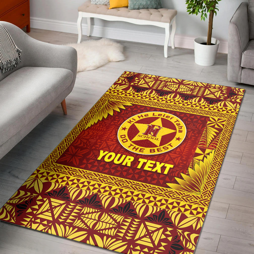 (Custom Personalised) Tonga Niuafo'ou High School Area Rugs Simplified Version