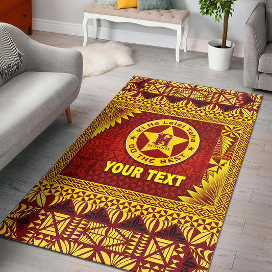 (Custom Personalised) Tonga Niuafo'ou High School Area Rugs Simplified Version