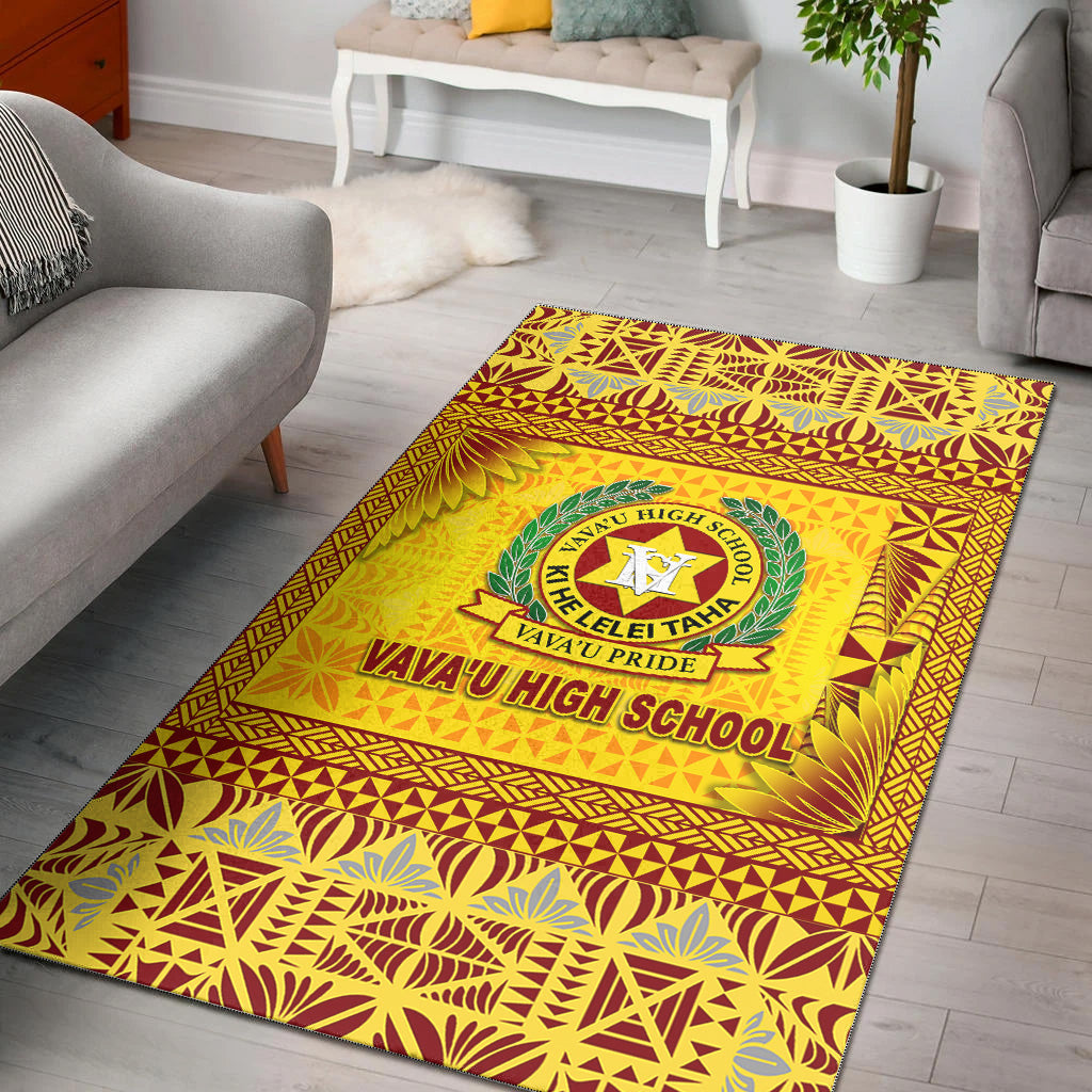 Tonga Vava'u High School Area Rugs Simplified Version Gold