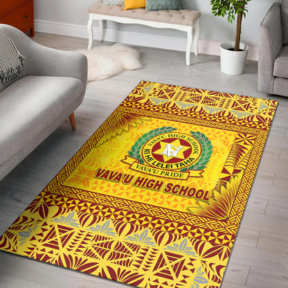 Tonga Vava'u High School Area Rugs Simplified Version Gold