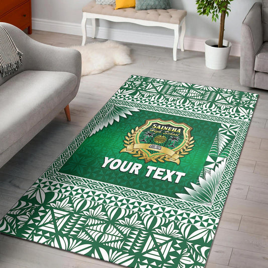 (Custom Personalised) Tonga Saineha High School Area Rugs Simplified Version