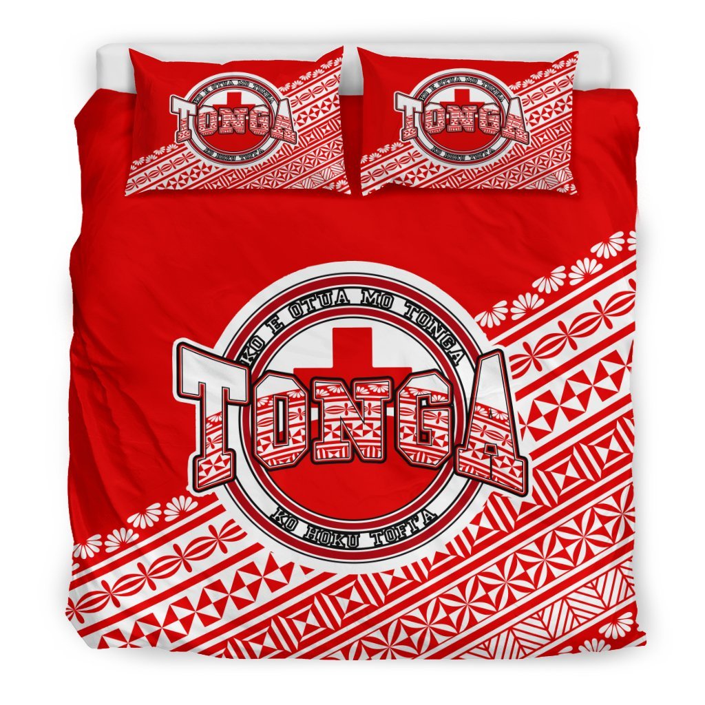 Tonga Duvet Cover Set Tonga Flag A8