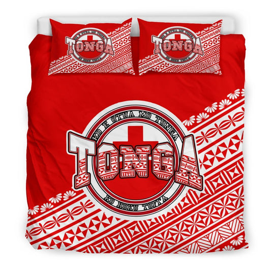 Tonga Duvet Cover Set Tonga Flag A8