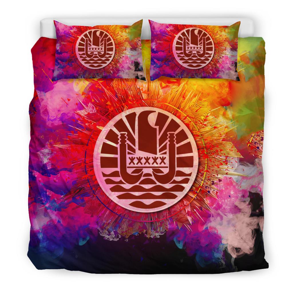 Polynesian Bedding Set French Polynesia Duvet Cover Set Bright Style