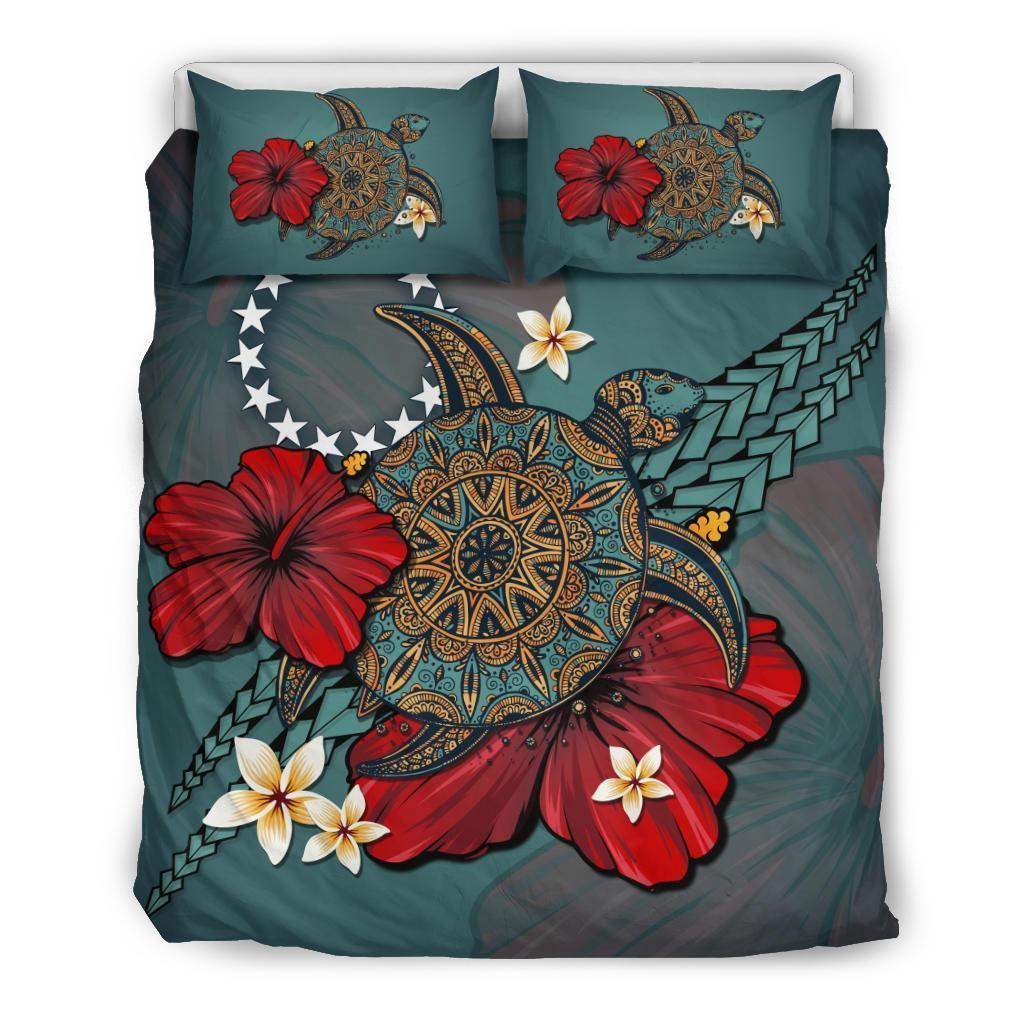 Cook Islands Bedding Set Blue Turtle Tribal