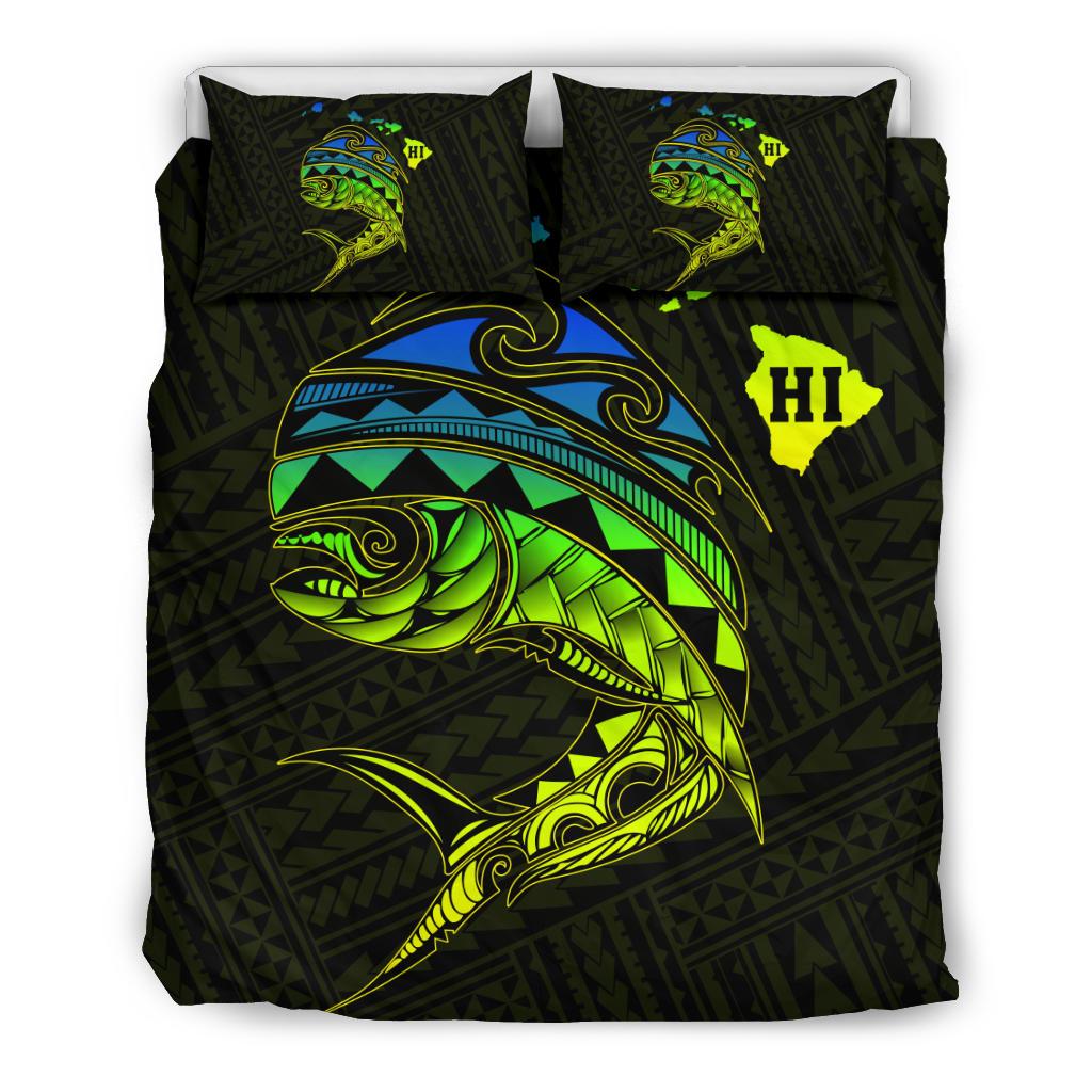 Hawaii Polynesian Mahi Mahi Common Dolphinfish Bedding Set Ver 1