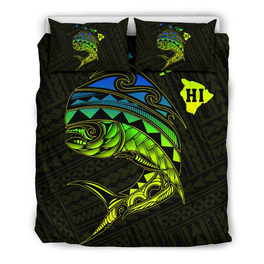 Hawaii Polynesian Mahi Mahi Common Dolphinfish Bedding Set Ver 1