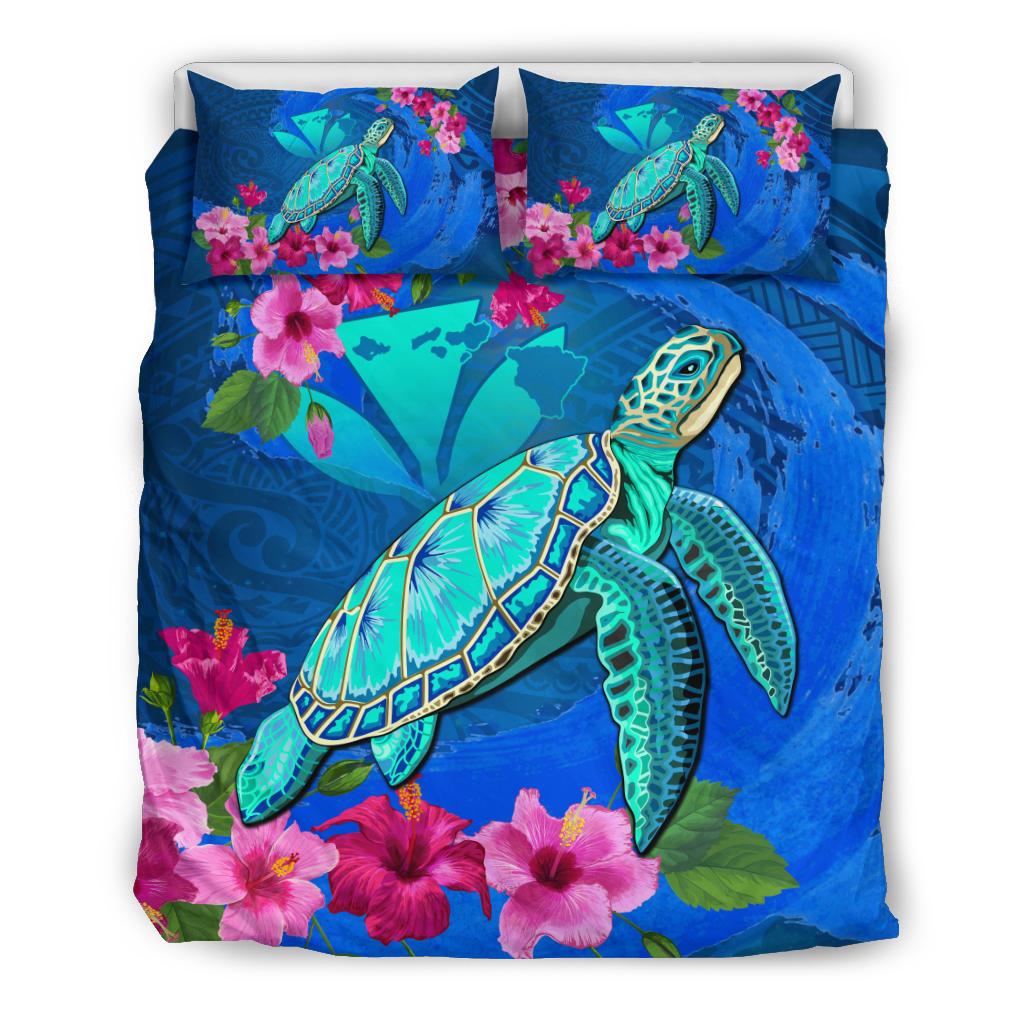 Hawaii Bedding Set Hawaii Honu Aumakua Sea Hibiscus Bedding Set Nin Style