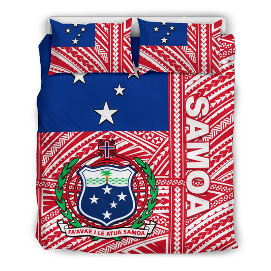 Samoa Flag Polynesian Bedding Set