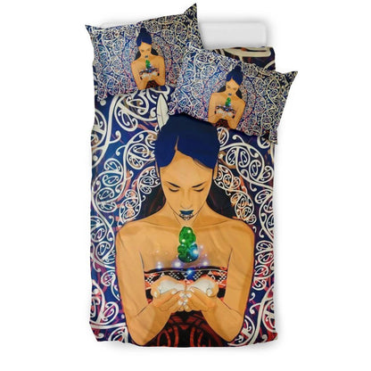 Maori Goddesses With Hei Tiki Bedding Set