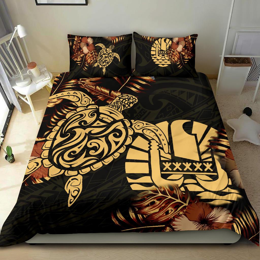 Polynesian Duvet Cover Set French Polynesia Duvet Cover Set Turtle Lucky