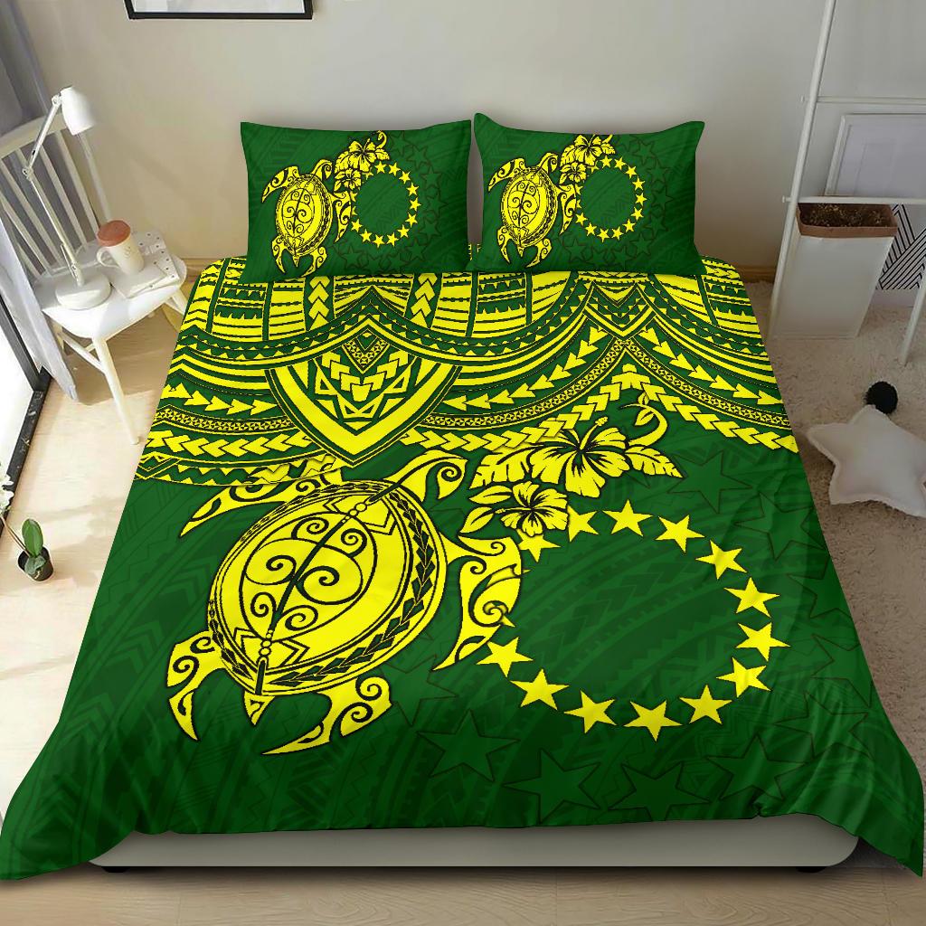 Polynesian Bedding Set Cook Islands Duvet Cover Set Polynesian Turtle