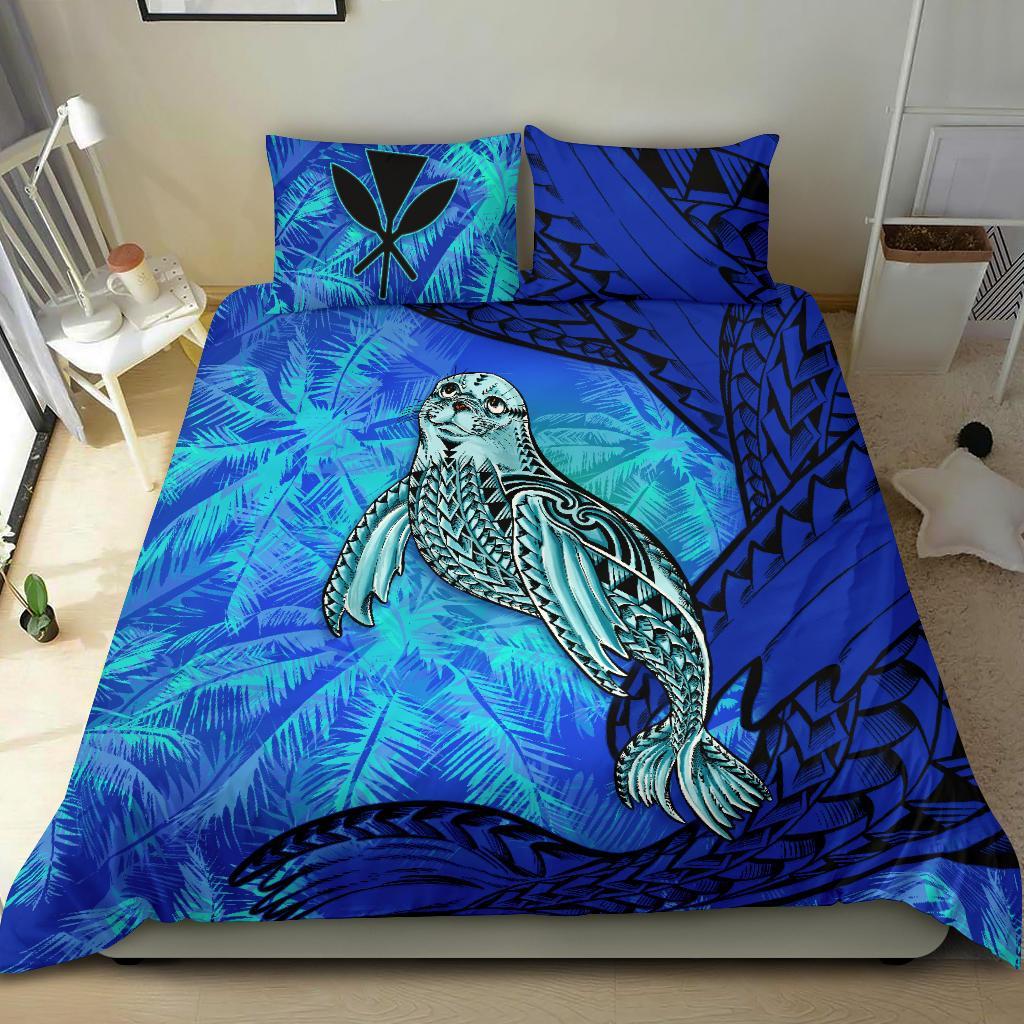 Polynesian Hawaii Bedding Set Monk Seal